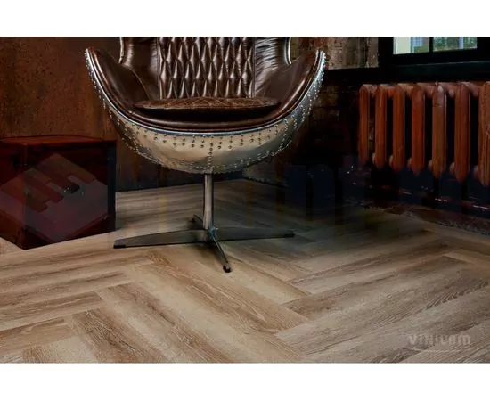 Виниловая плитка Vinilam Parquet Herringbone Классический Паркет IS11166, изображение 3