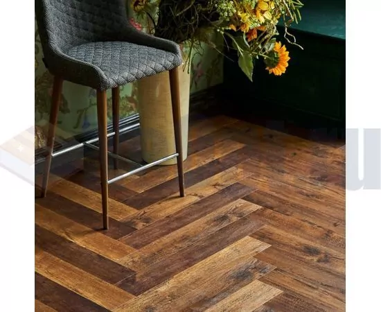 Виниловая плитка Vinilam Parquet Herringbone Паркет Парижский IS11155, изображение 4