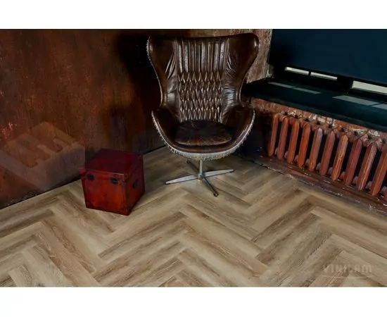 Виниловая плитка Vinilam Parquet Herringbone Классический Паркет IS11166