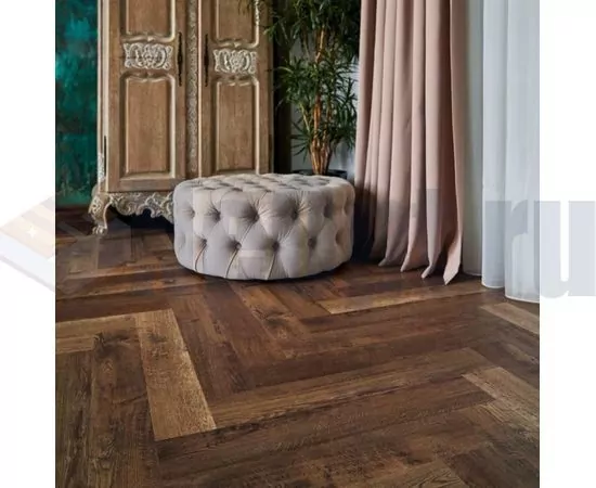 Виниловая плитка Vinilam Parquet Herringbone Паркет Версальский IS11177, изображение 2