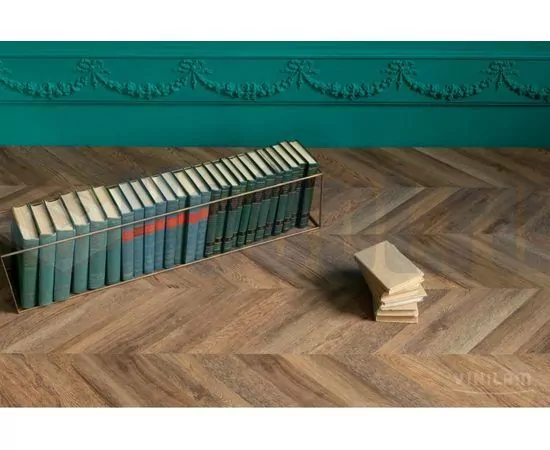 Виниловая плитка Vinilam Parquet Chevron Шеврон Нормандия RI153610CL4