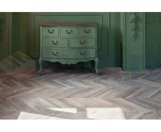 Виниловая плитка Vinilam Parquet Chevron Шеврон Шампань RI153616CL4, изображение 3