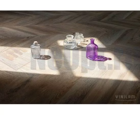 Виниловая плитка Vinilam Parquet Chevron Шеврон Шампань RI153616CL4, изображение 2