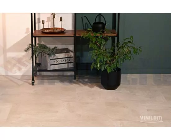 Виниловая плитка Vinilam Ceramo Stone Бетон Белый 71615, изображение 3