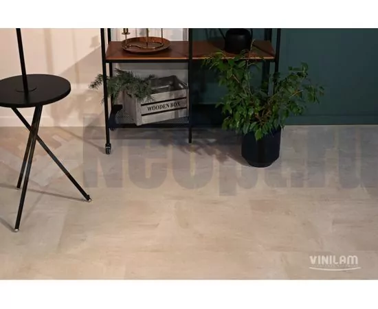 Виниловая плитка Vinilam Ceramo Stone Бетон Белый 71615, изображение 4