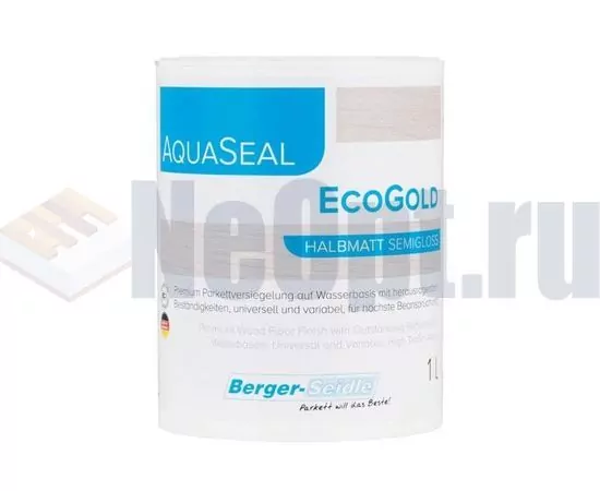 Однокомпонентный лак Berger Aqua-Seal EcoGold матовый, изображение 3